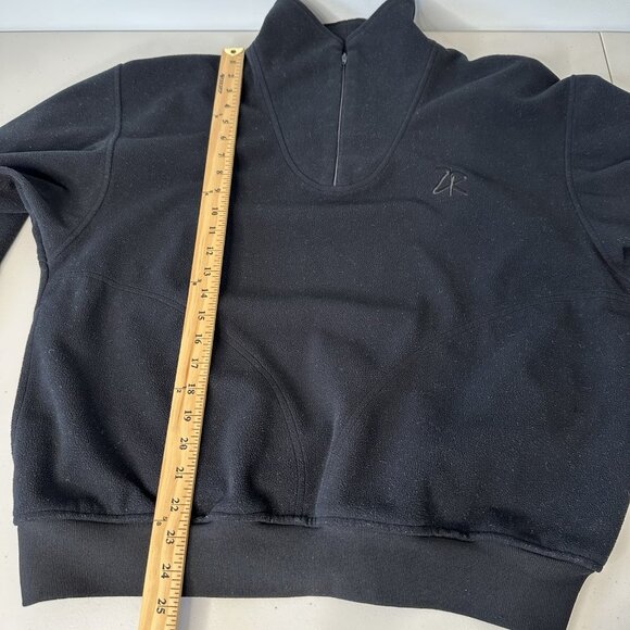 Zero Restriction Wind Stopper Pullover Black 1/4 Zip Vintage Medium - Picture 10 of 12
